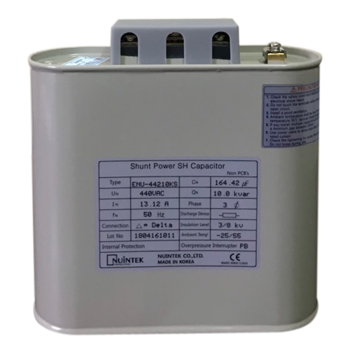 Tụ bù dầu NUINTEK 3P 10KVAr 440V ( ENU-44210KS )